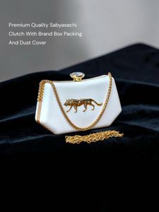Sabyasachi Inspired White Clutch