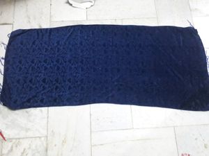 blue velvet stole/ hijab