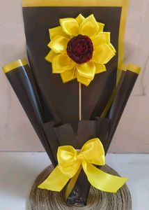 Handmade Ribbon Flower Bouquet