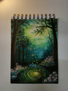 Enchanting Forest Scene Painting