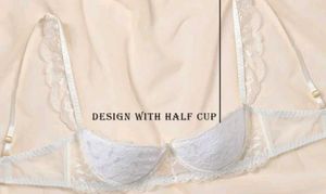 White Lace Bra (half Cup Design)