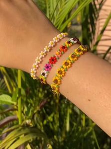 Sunflower Beaded Bracelet - Pack Of 6