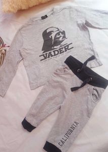 Very Beautiful Grey Wars T, Shirt nd Pyajma