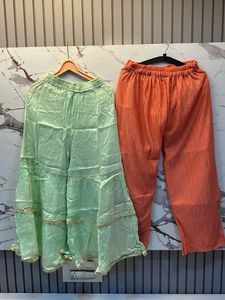 Combo of 2-High Waist Sharara Palazzo Pant