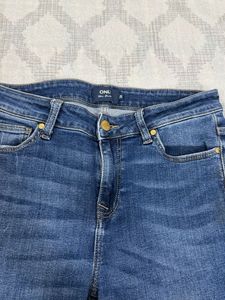 Blue Distressed Denim Jeans
