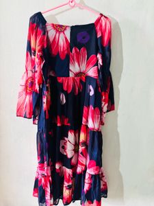 Floral Print Tiered Dress