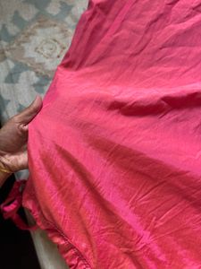 Vibrant double shadePink and orangeEthnic Skirt