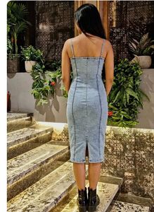 denim bodycon dress