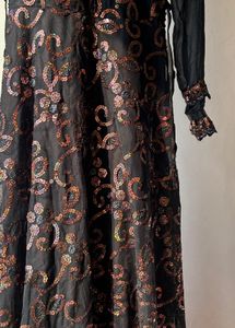 Sparkling Black Sequin Dress