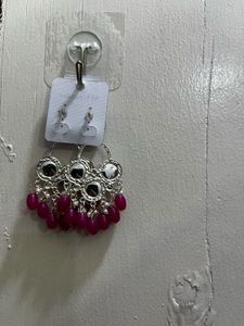 Beautiful Pink Dangle Earrings