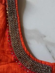 90s y2k heavily beaded stones short kurti