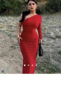 Savana red bodycon dress