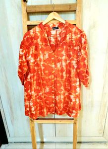 Vibrant Printed Casual Top Size-44