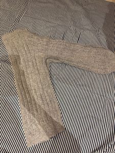 Cozy Grey Ribbed Knit Sweater