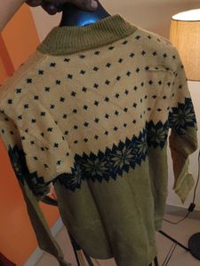 New Vintage Patterned Knit Sweater (Unisex)
