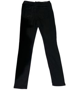 High rise Grey Distressed and black  Denim Jeans