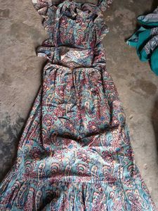 Boho Paisley Print Maxi Dress