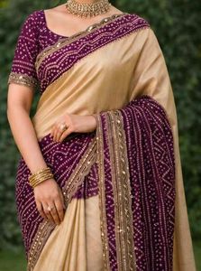 Elegant Bandhani Saree