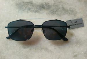 Vincent Chase Black Aviator Sunglasses