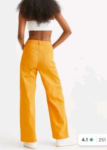 Vibrant Yellow High Waist Wide-Leg Pants
