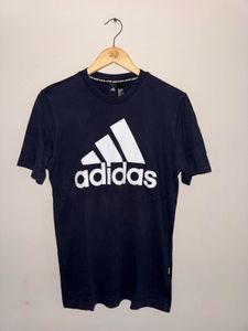 Adidas Navy Blue T-Shirt with Logo