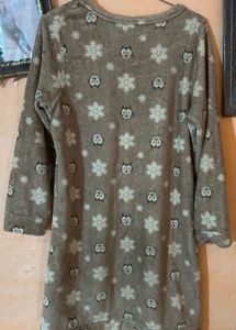 Cute Owl Print Nightdress Size M To L