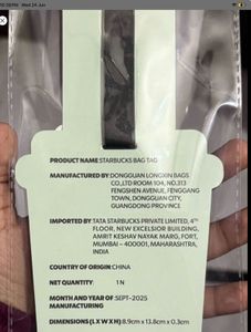 ☕ Rare Starbucks India Bag Charm