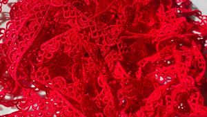 Lace Trim Red Panty 10 metre
