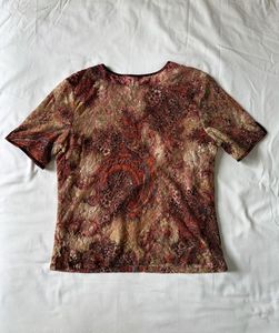 Vintage Paisley Print T-Shirt