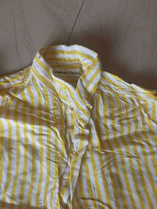 Striped Button-Down Shirt