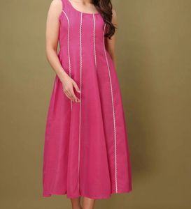 Vibrant Pink Ethnic Gown