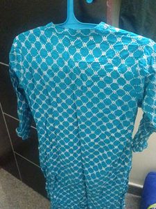 Blue Printed Kurta
