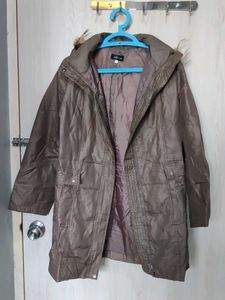 Women's Brown Winter Parka Jacket