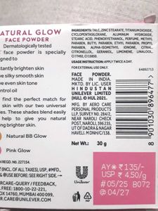 POND's Natural Glow Face Matte Powder For Normal