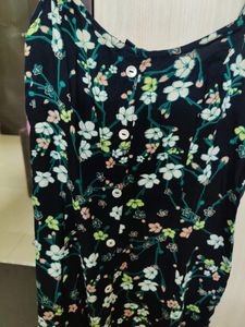 Fig Black Floral Dress