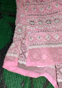 Pink Embroidered Tunic Top