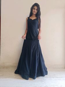 Fish Cut Black Gown