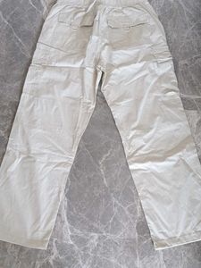 Cream Cargo Pants