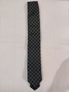Men Tie In Good Condition Grey Black Color
