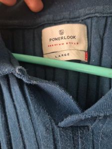 powerlook Men's Textured Polo T-Shirt