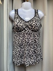 Y2k Leopard Print Camisole