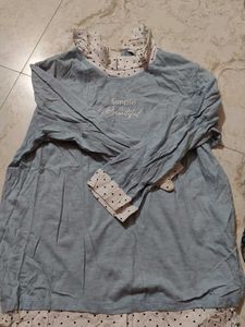 Cute Blue Graphic T-Shirt