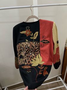 Embroidered Patchwork Floral  Motifs Blazer