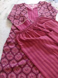 Maroon Ethnic Kurta Set