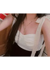 Chic Cream Tie Up Corset Top