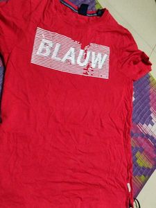 Scotch and soda Red Graphic T-Shirt