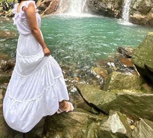 White Tiered Maxi Dress