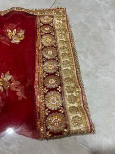Embroidered Velvet Lehenga