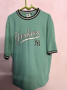 Mint Green Yankees Baseball T-Shirt