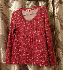 Floral Red Top